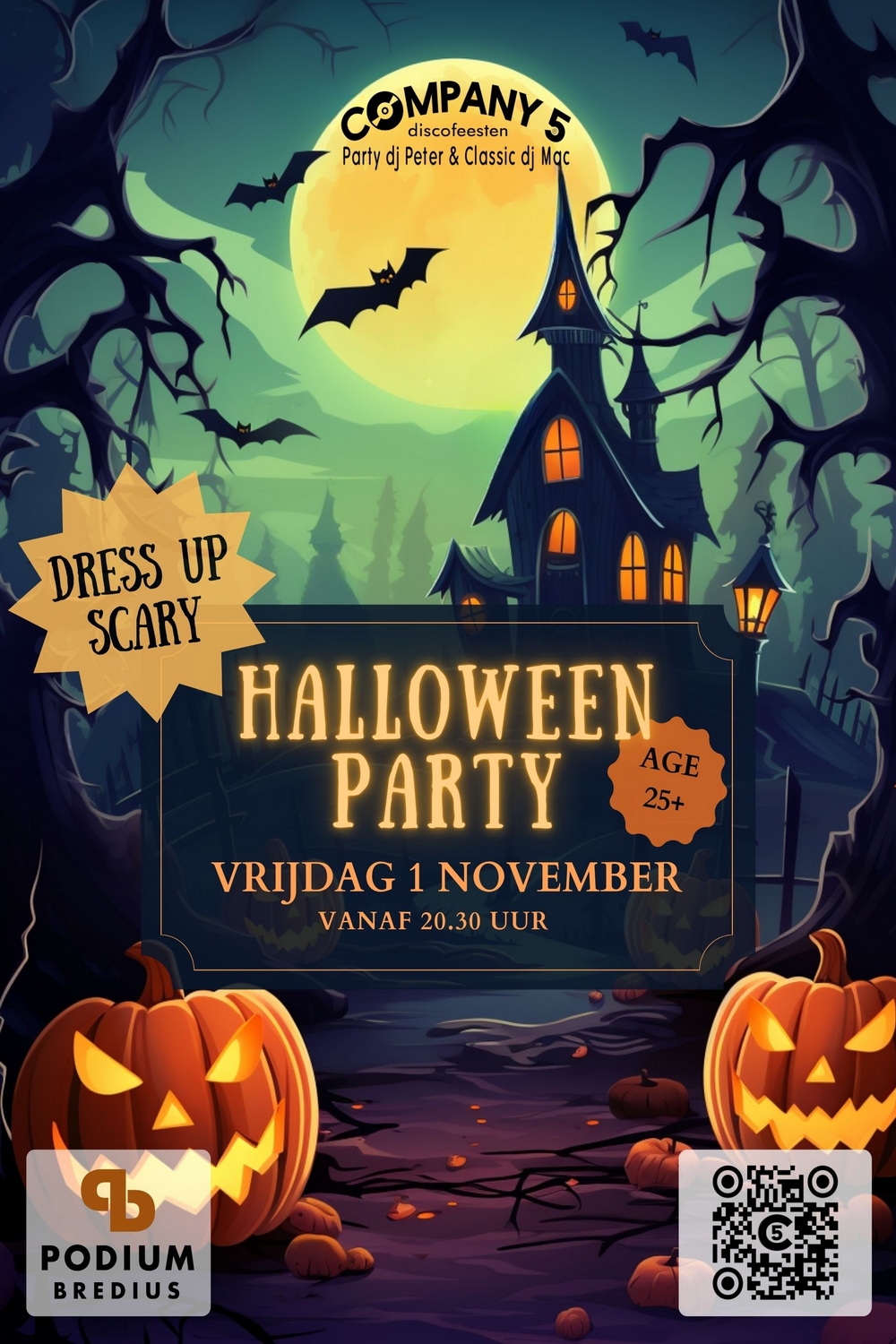 Crazy Halloween Party @ Podium Bredius 1 nov 2024