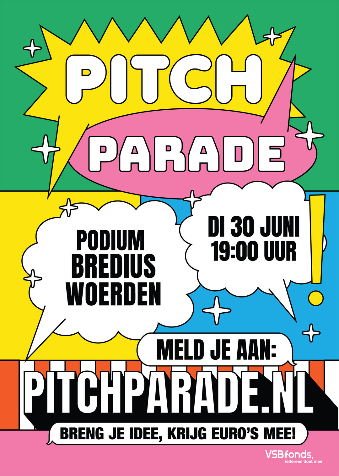 PitchParade @ Podium Bredius - dinsdag 30 juni 2026