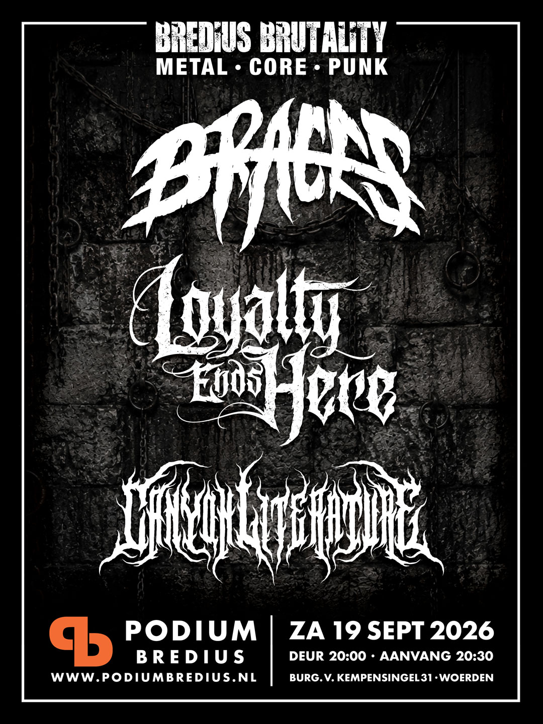 Bredius Brutality @ Podium Bredius - zaterdag 19 september 2026